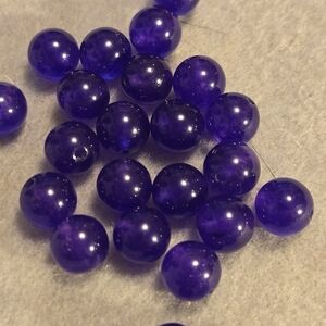 Vibrant Purple Chalcedony Crystal Rounds